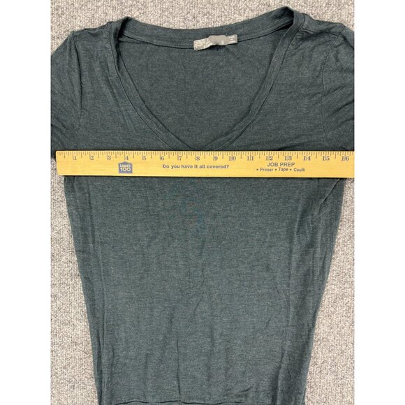 Prana Dress Womens Small Dark Gray Short Sleeve Ruched Casual Stretch Soft - Picture 3 of 7